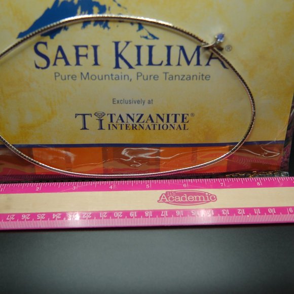 Sterling Silver Tanzanite Necklace - Picture 7 of 8